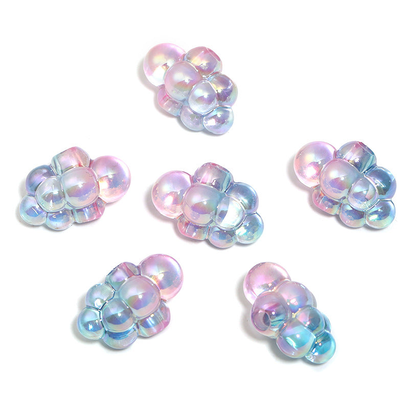 Wholesale  100pcs/pack color-transmitting gradient clouds Acrylic Beads DIY Bead Accessories