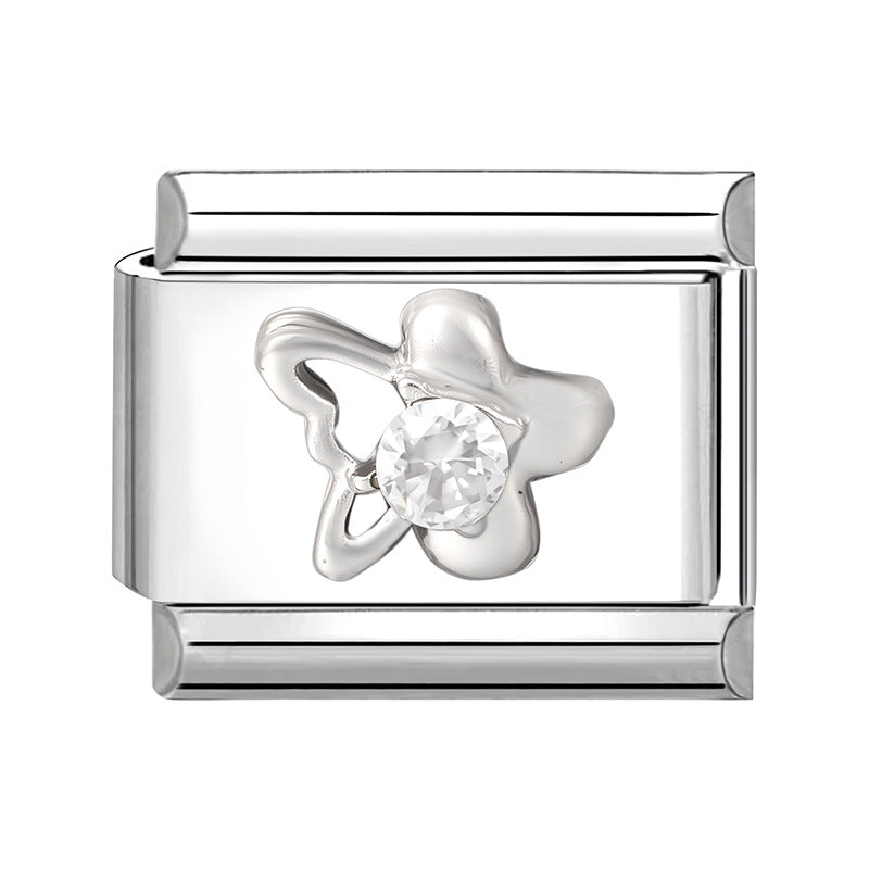 Wholesale Italian Charm Bracelet 9mm DIY Splicing Cute Creative Stainless Steel Composable Bracelet