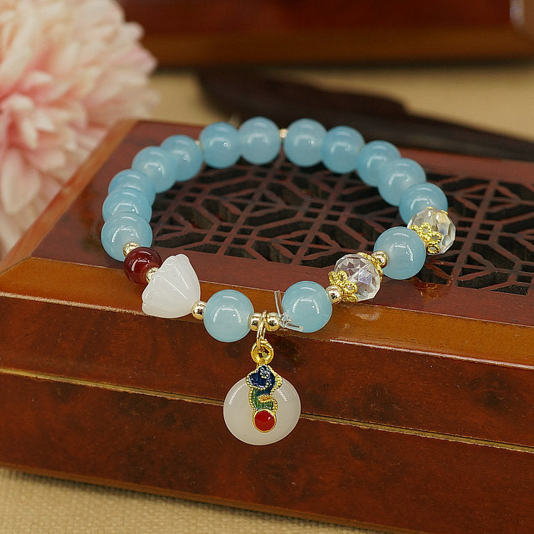 Wholesale Mixed Material Glass Inlay Jewelry Accessory Resale Gift