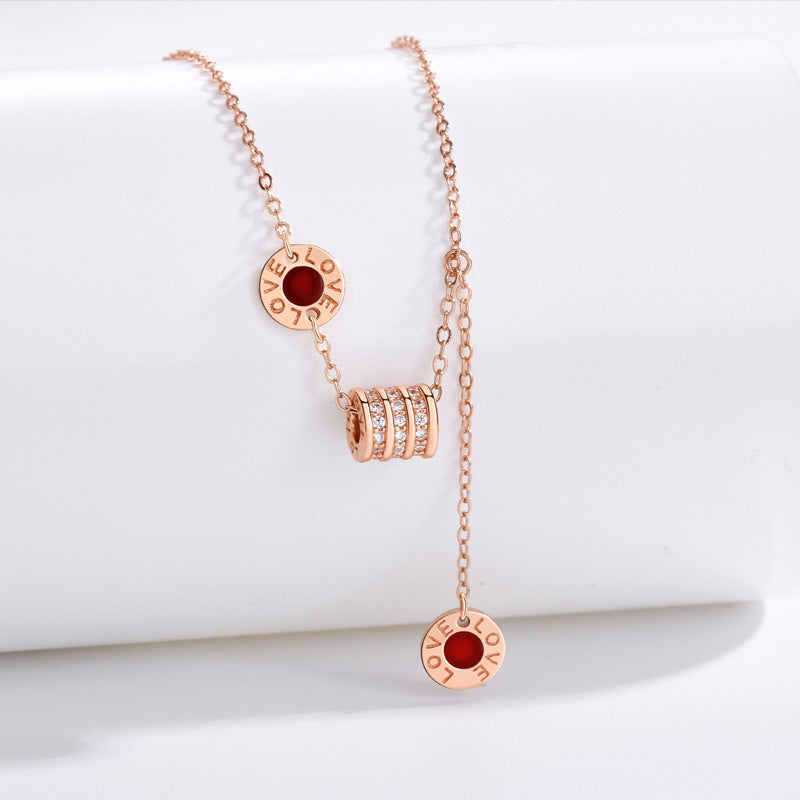 Wholesale Sterling Silver Love Waist Necklace ACC-NE-XJF002