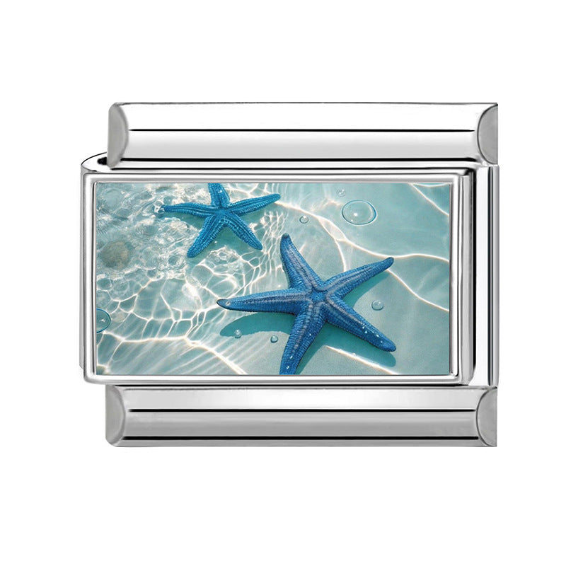 Wholesale Stainless Steel Electroplated Ocean Theme DIY Bracelet Accessories Jewelry Parts for Resale