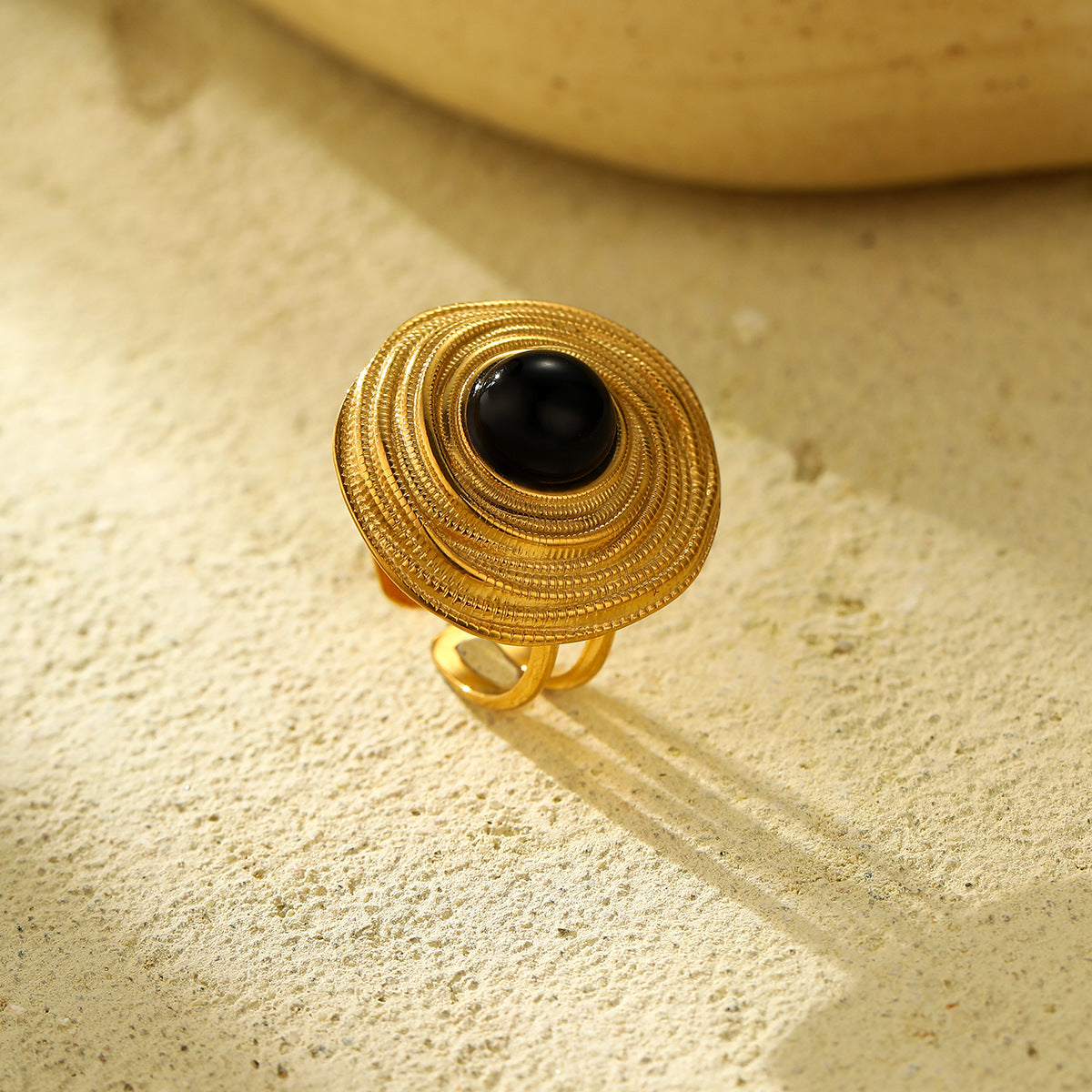 Wholesale Retro Eye of Horus Accessories Light Luxury Open  Stainless Steel Ring