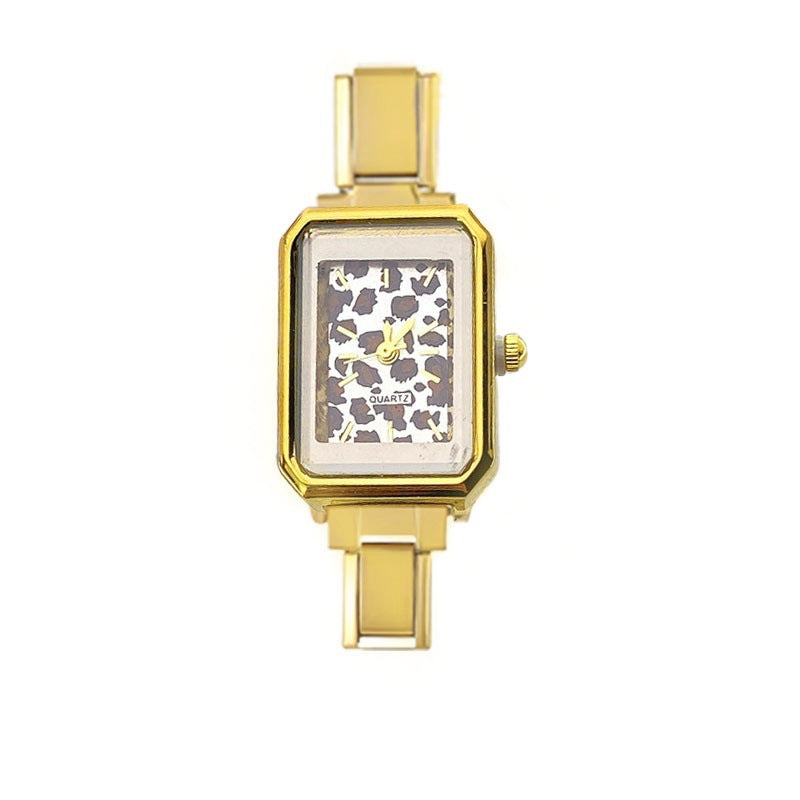Wholesale New Cross-Border Leopard Print Italian Modular Watch,  Simple and Versatile,  DIY Detachable Watch Head