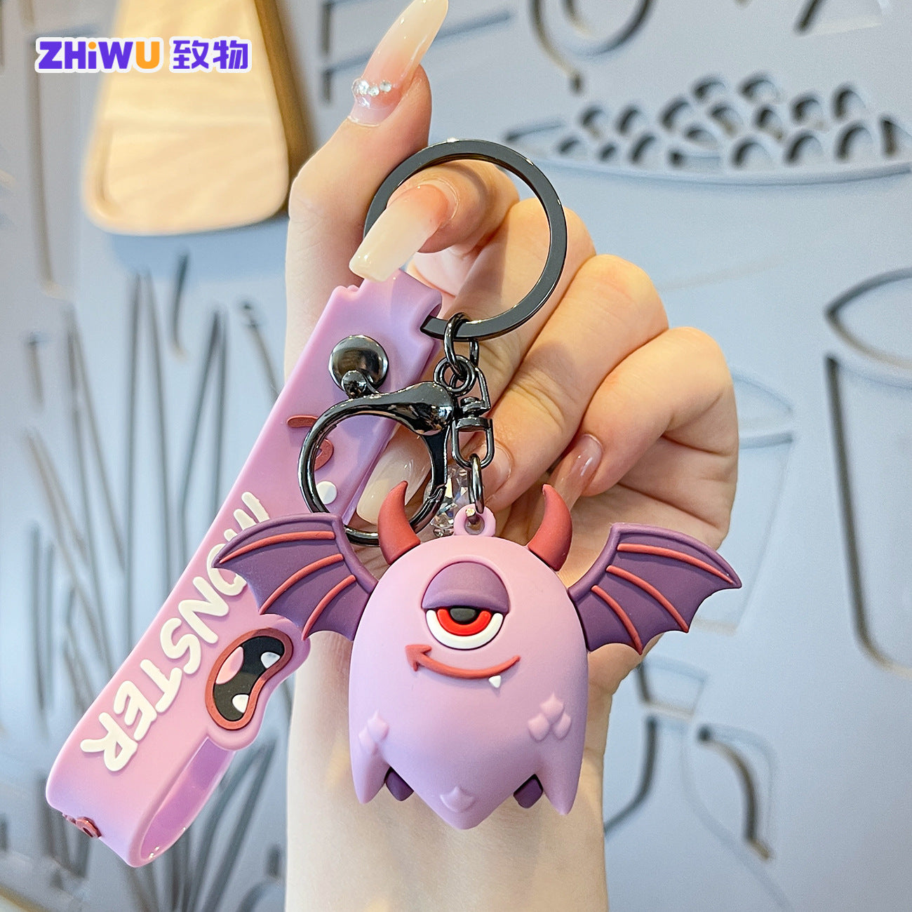 Wholesale Cartoon Cute PVC Soft Keychain ACC-KC-ZhiWu004