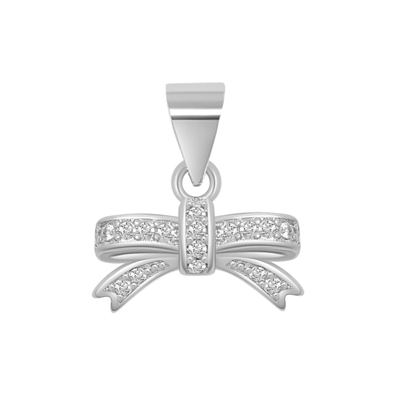 Wholesale Light Luxury Bow Pendant Clavicle Chain Copper Necklaces ACC-NE-YingRong008