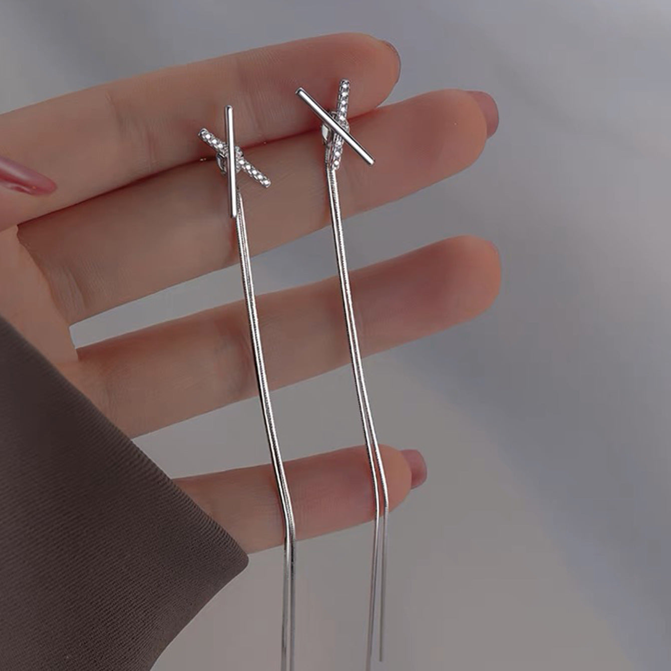 Wholesale Skinny Tassel Earrings