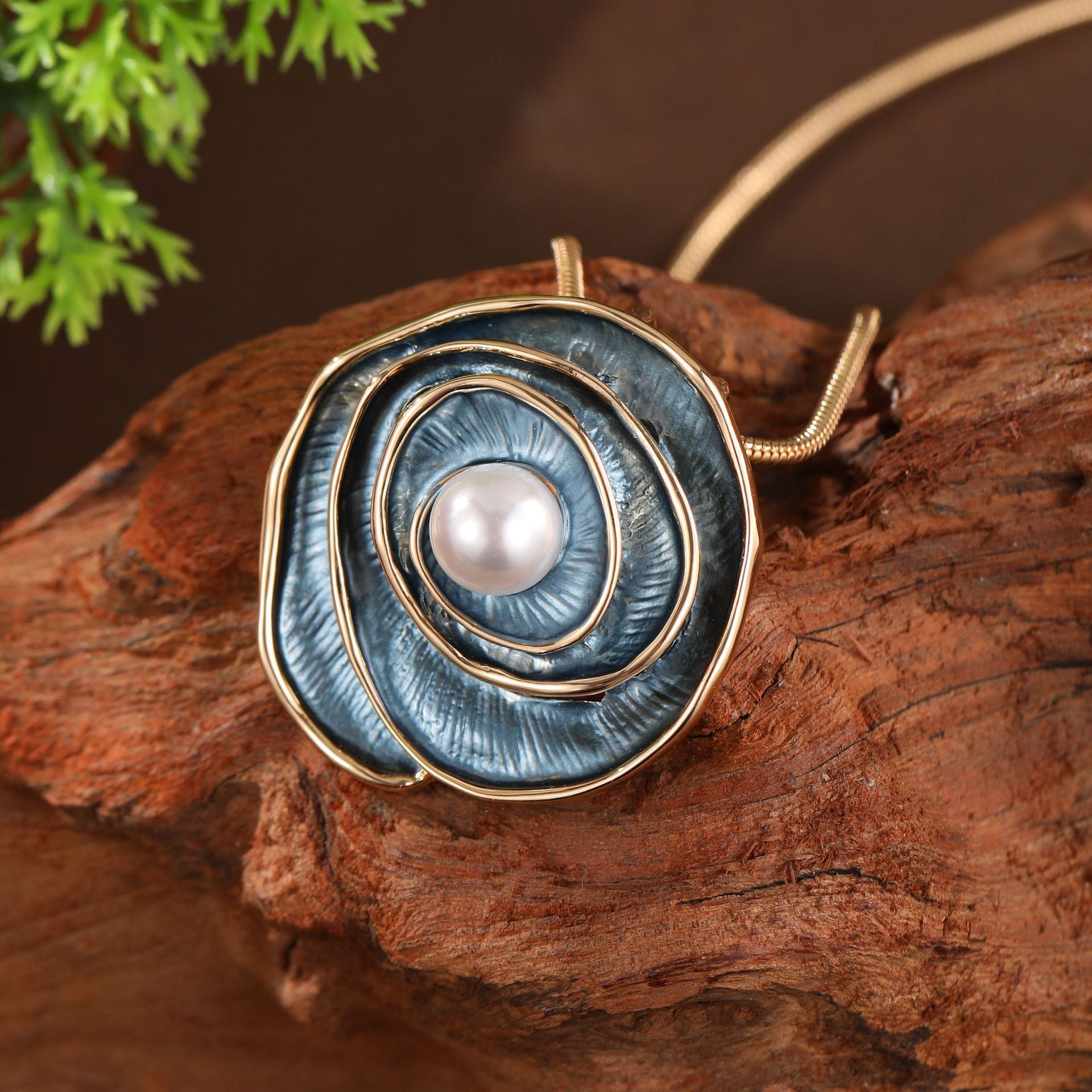 Wholesale  Rose Flower Necklace Colorful Painted Pearl Jewelry Accessory