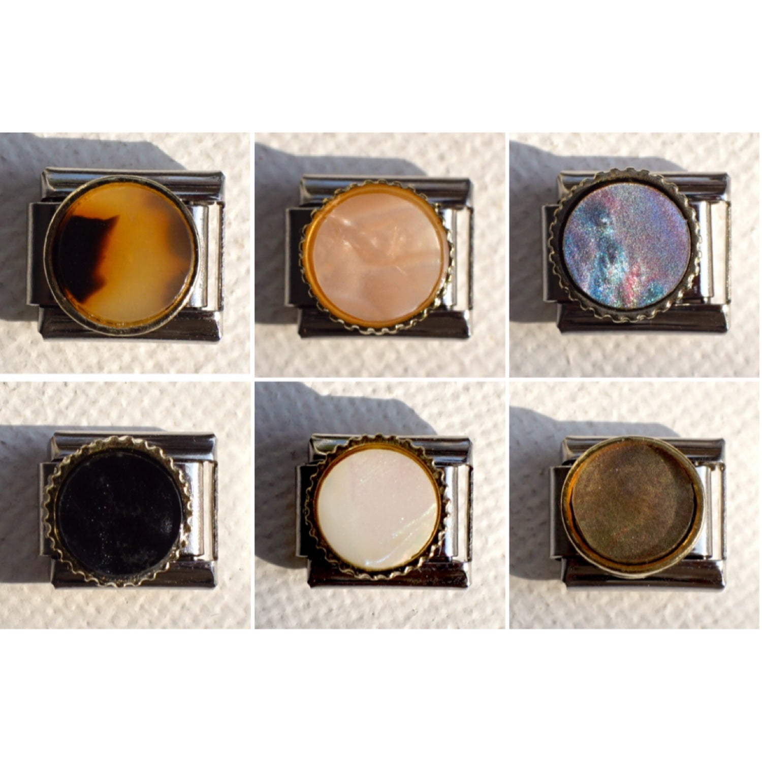Wholesale 5PCS Stainless Steel Electroplating Cute Round Fritillaria Bracelet - Jewelry Accessory for Party and Gift