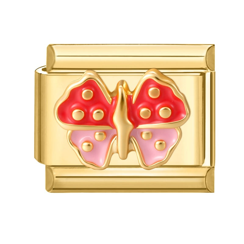 Wholesale Italian Charm Bracelet 9mm DIY Splicing Cute Creative Stainless Steel Composable Bracelet