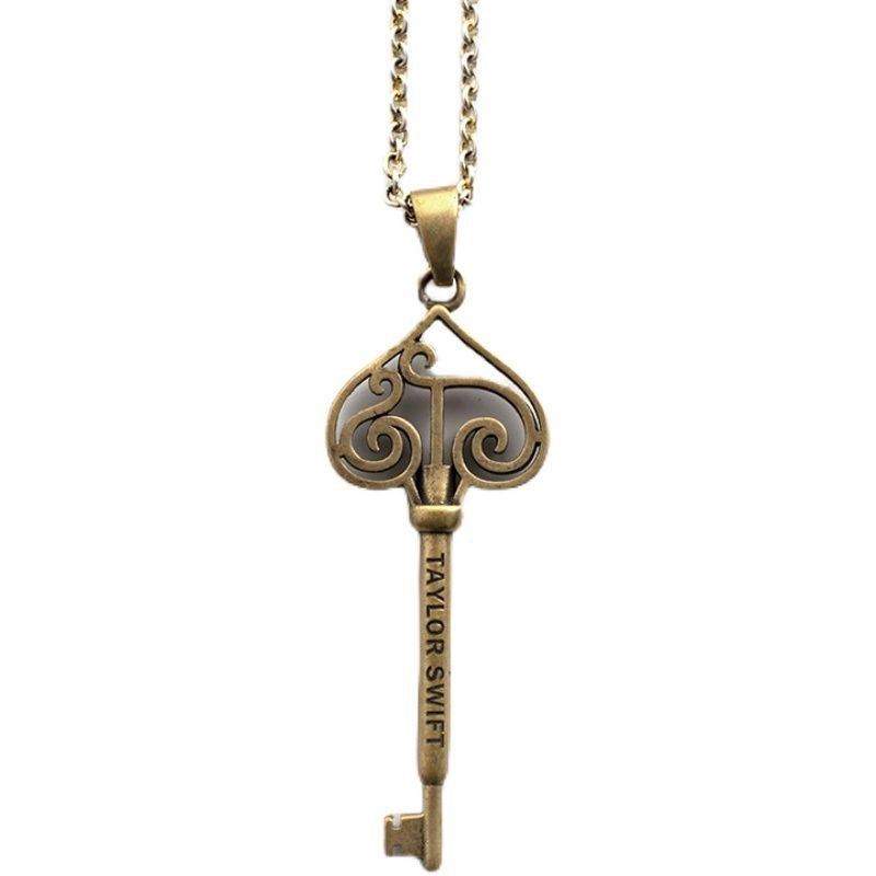 Wholesale Hollow key shape luxury necklace