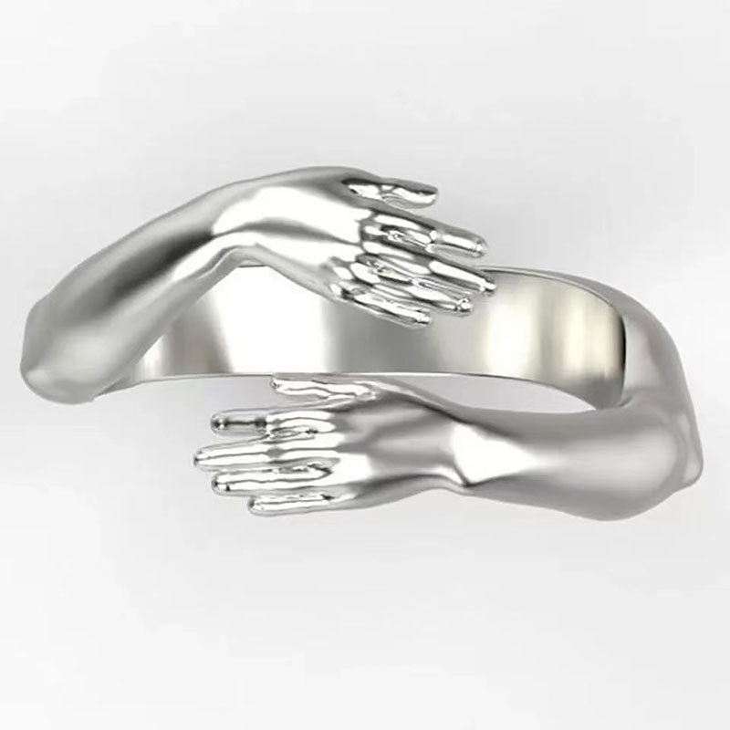 Wholesale Two-hand Hug Open Ring ACC-RS-FuSu001