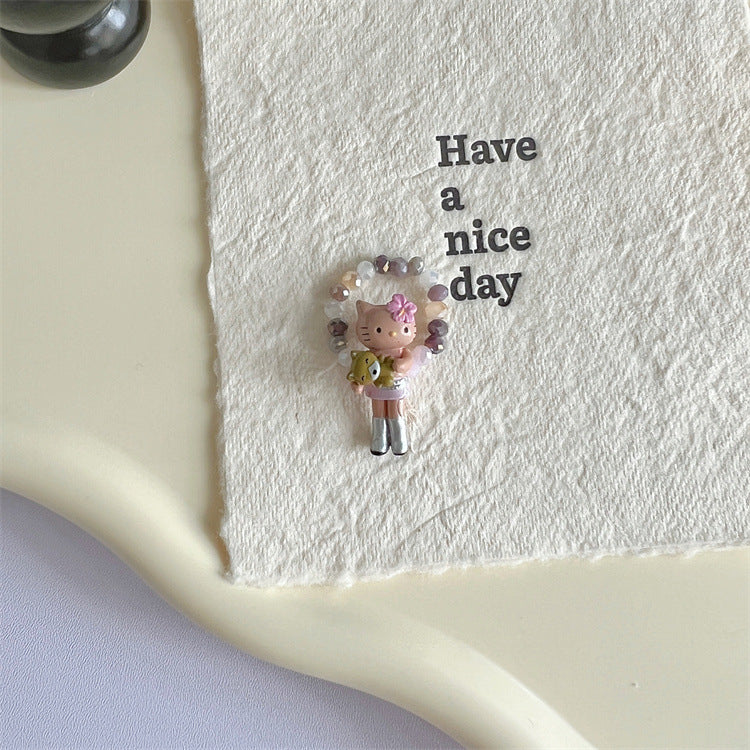 Wholesale  Beaded Cat Ring