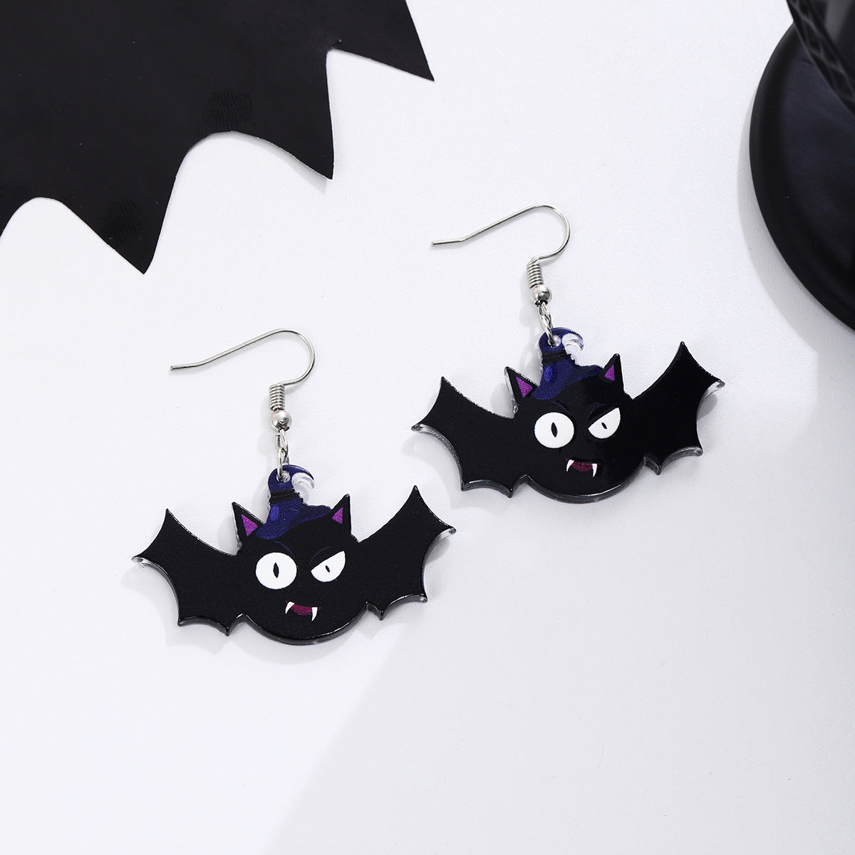 Wholesale  personality funny pumpkin cat earrings