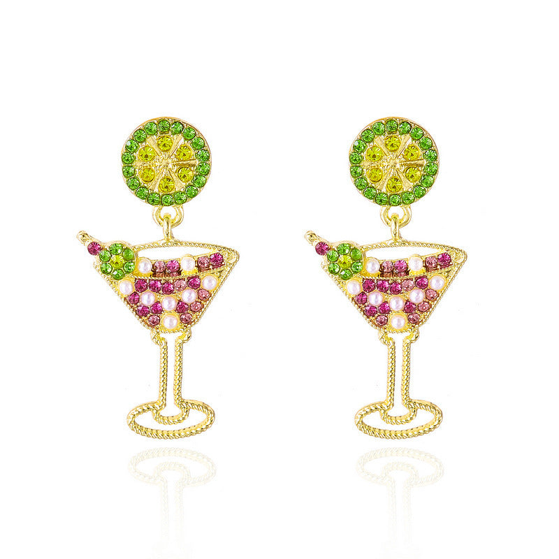 Wholesale Pearl Goblet Earrings - Electroplated Zinc Alloy Chic Jewelry Accessory for Women