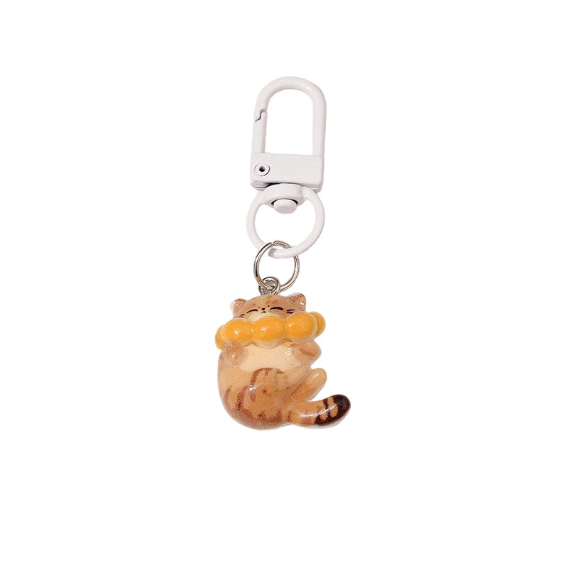 Wholesale Cartoon Cat Resin Keychain Car Key Accessory Party Gift