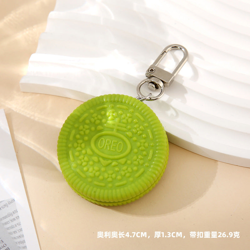 Wholesale Biscuit Keychain Fun Sandwich Biscuit PVC Keychains