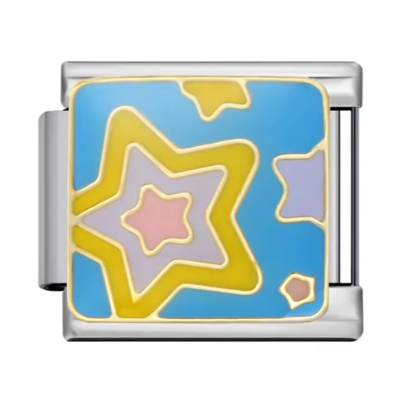 Wholesale  Italian Charm Bracelet 9mm DIY Classic Cartoon Creative Stainless Steel Composable Bracelet