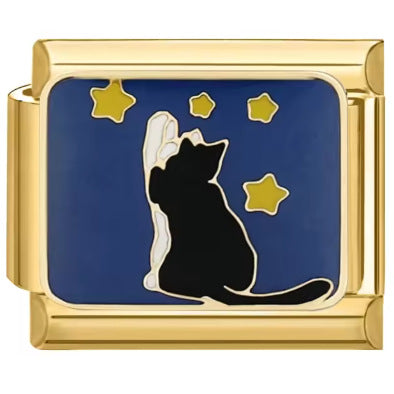 Wholesale Italian Charm Bracelet 9mm DIY  Zircon Starfish Bat Butterfly  Creative Stainless Steel Composable Bracelet