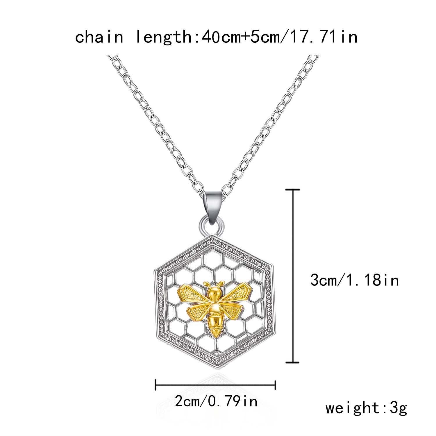 Wholesale  animal bee necklace Joker creative hive bee clavicle chain