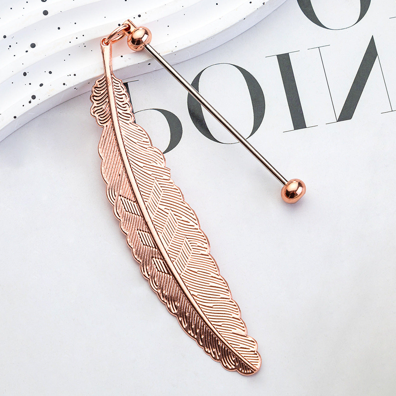 Wholesale Beadable Bar Feather Bookmark DIY Beaded Bookmark ACC-BM-HuaH002