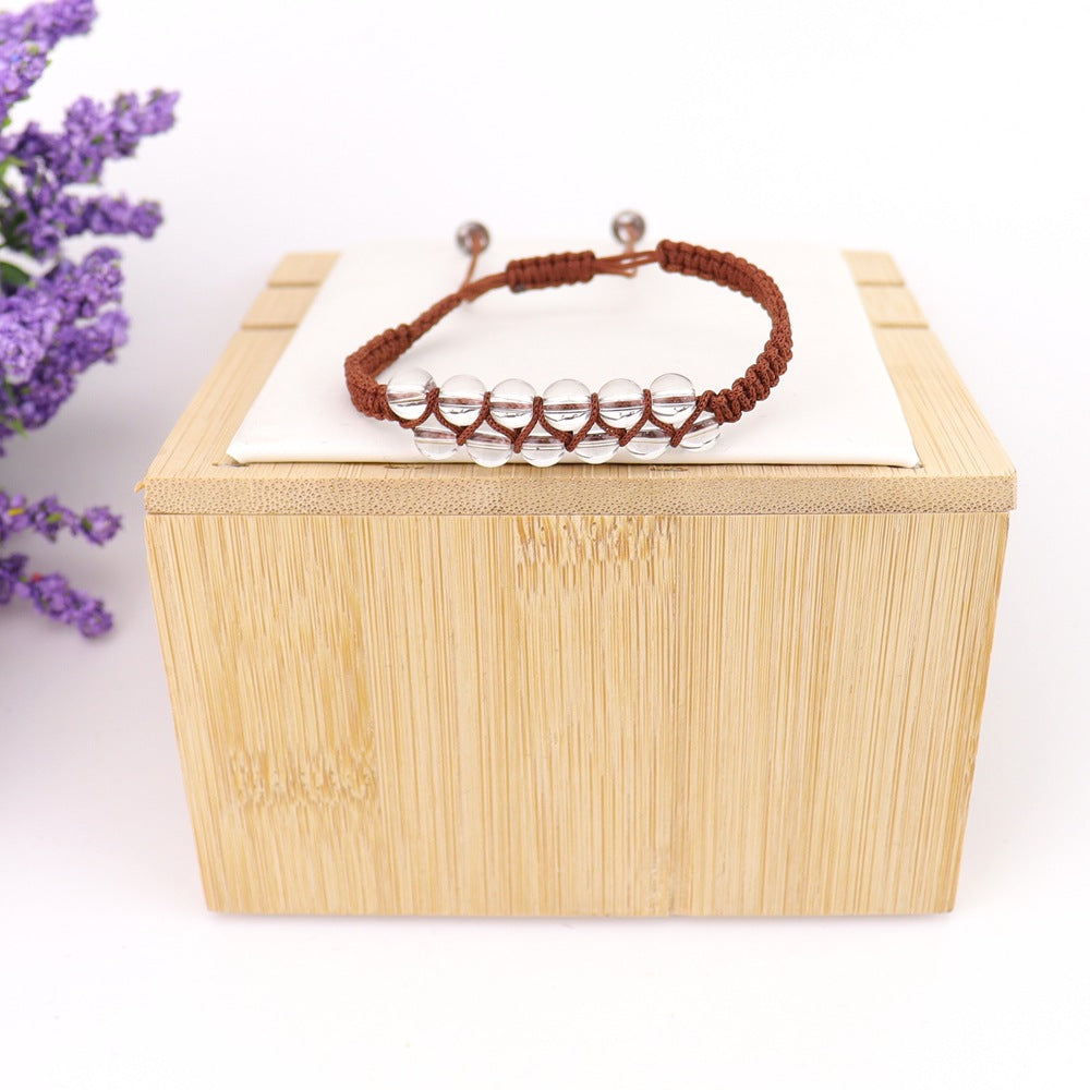 Wholesale Bohemian Handwoven Crystal Double Row Bracelet - Fashion Accessory for Everyday Wear