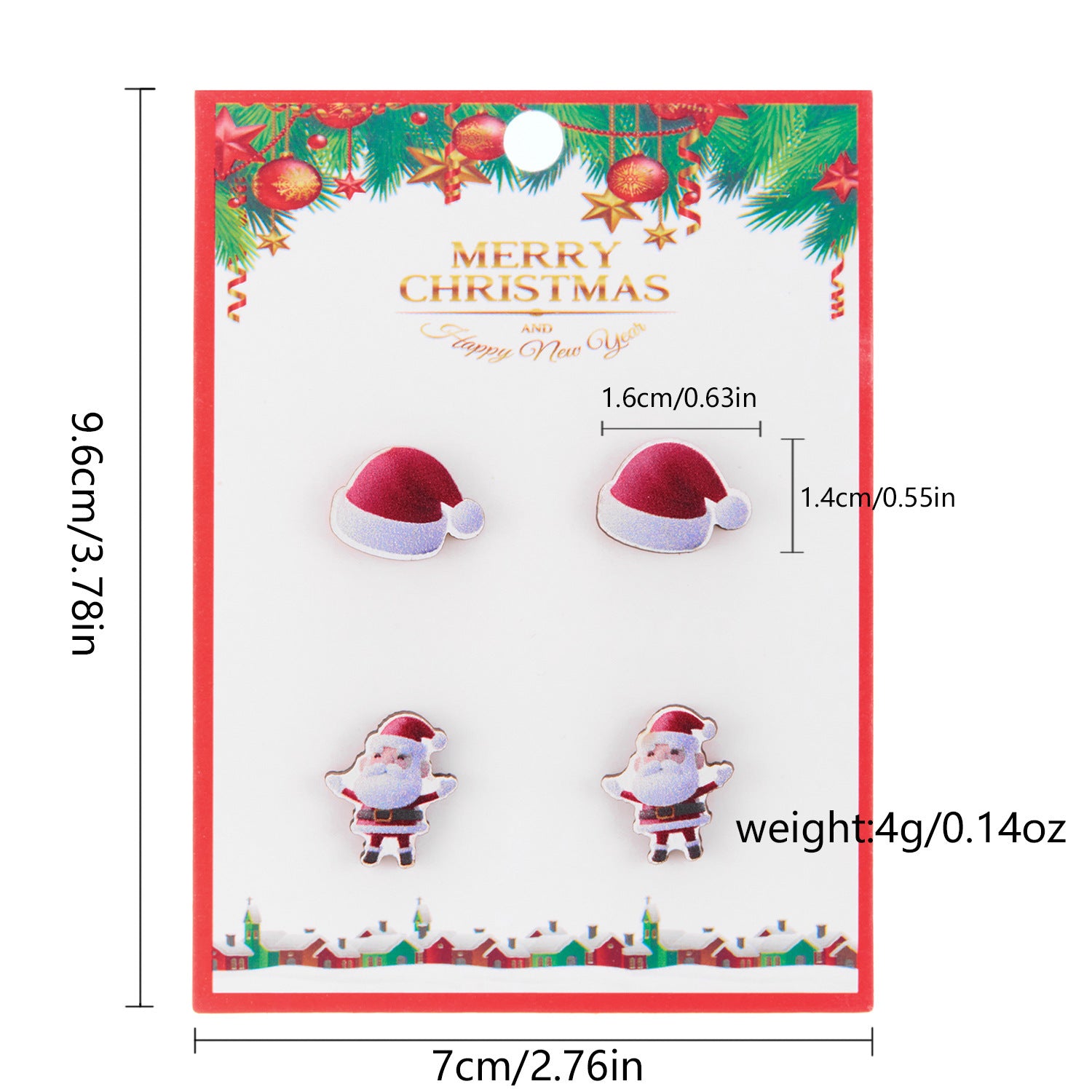 Wholesale Christmas Snowman Snowflake Wood Earrings Set ACC-ES-YingHao001