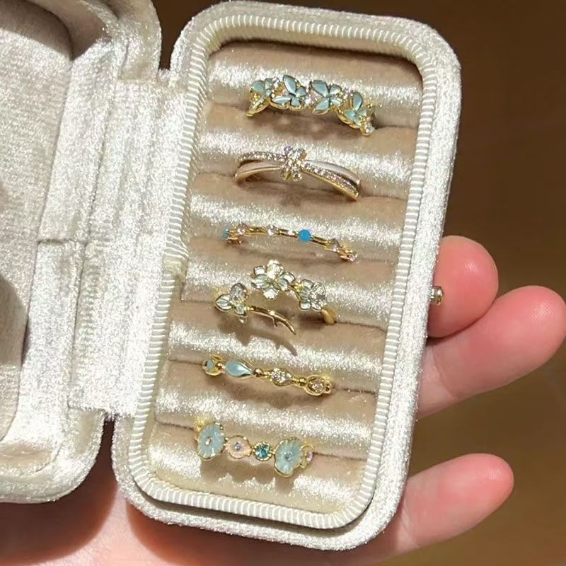 Wholesale Women S Modern Blue Stacking Ring Fashion Accessory Boutique Resale Gift