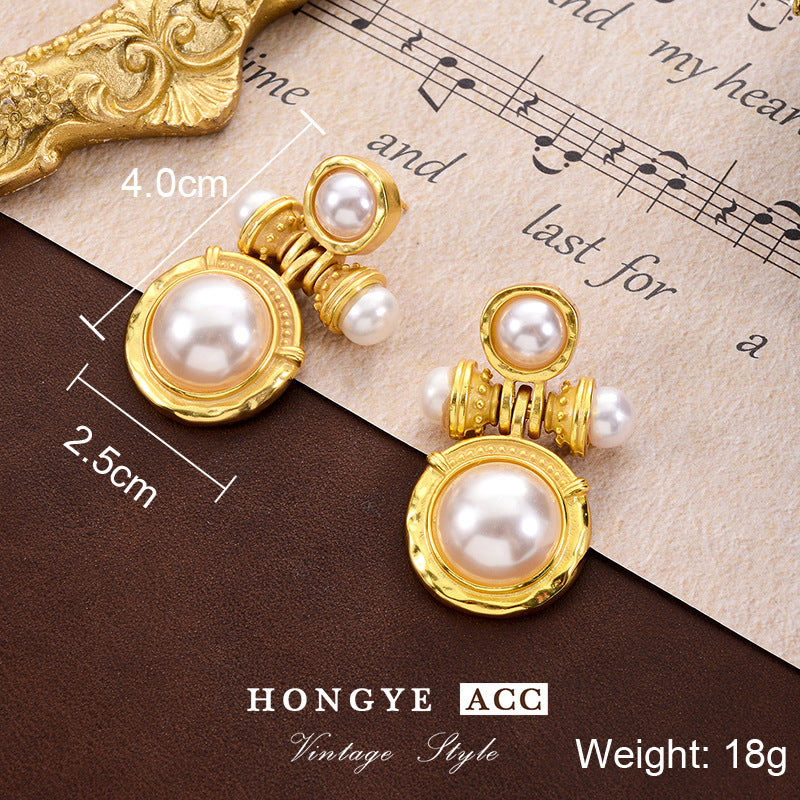 Wholesale Vintage Pearl Flower Earrings