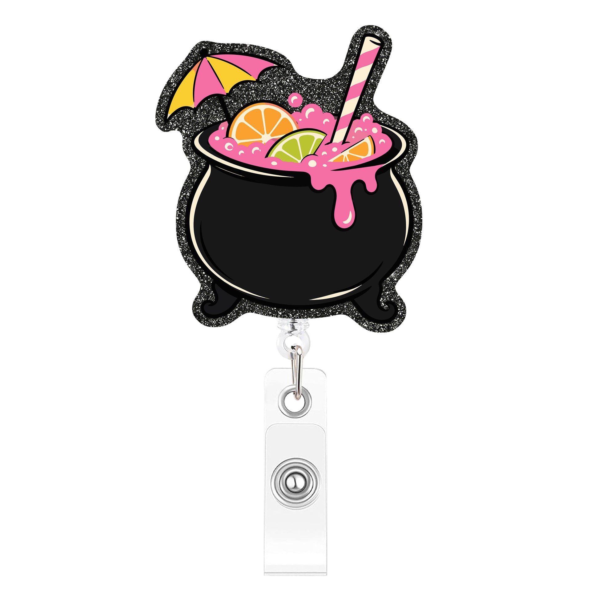 Wholesale  Dessert Acrylic Retractable Badge Reel Fun Creative ID Card Holder Pendant Decorative Accessory For Boutique Resale