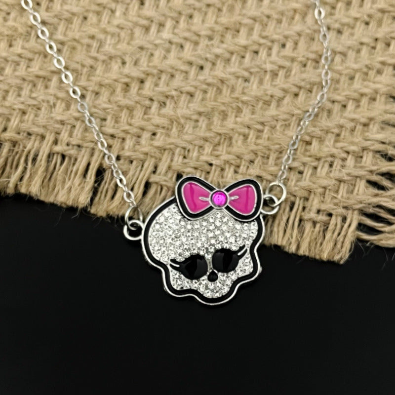 Wholesale Stylish Y2K Ghost Cartoon Pendant Necklace  Fashion Accessory For Resale