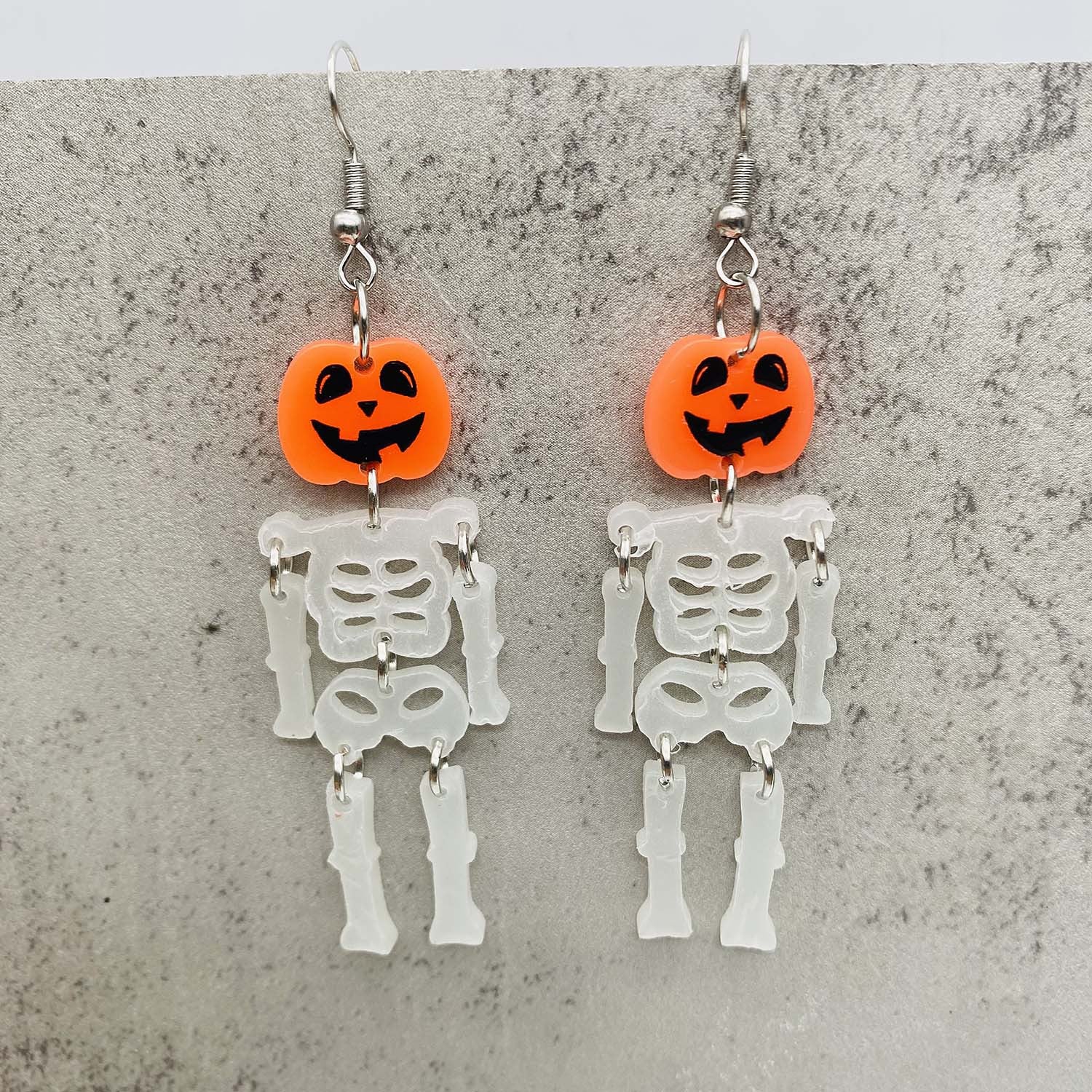 Wholesale Halloween Horror Pumpkin Luminous Skull Earrings ACC-ES-ChenY051