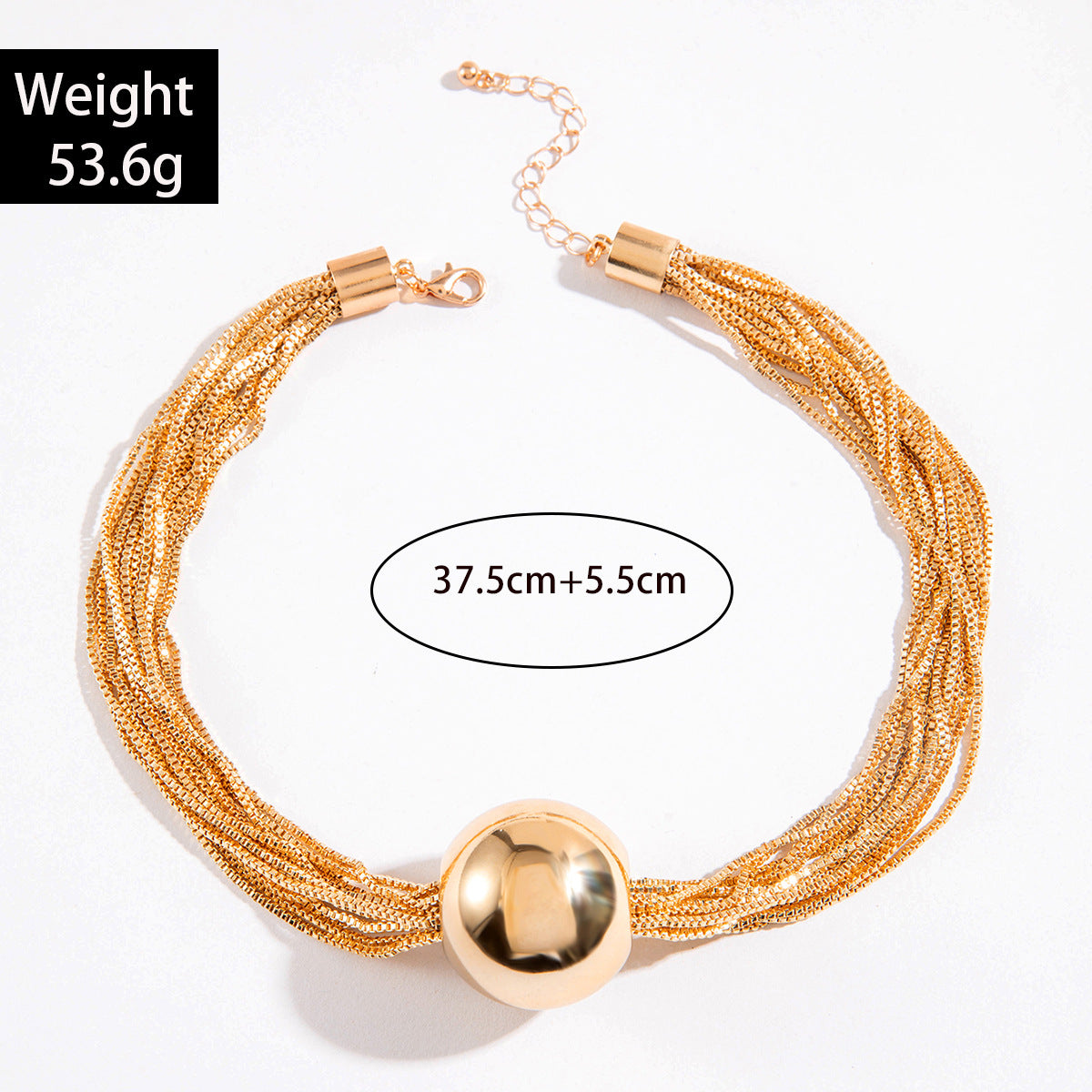 Wholesale  Multi-Layer Chain Clavicle  Round Ball  Necklaces