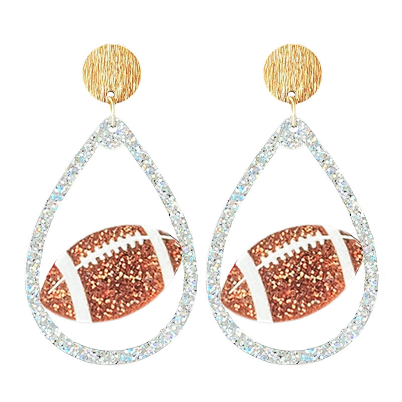 Wholesale Rugby colored earrings bow tie earrings