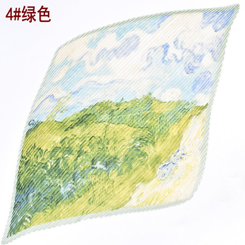 Wholesale  Printing High-grade Pleated Women' s Thin 70 Square Scarf
