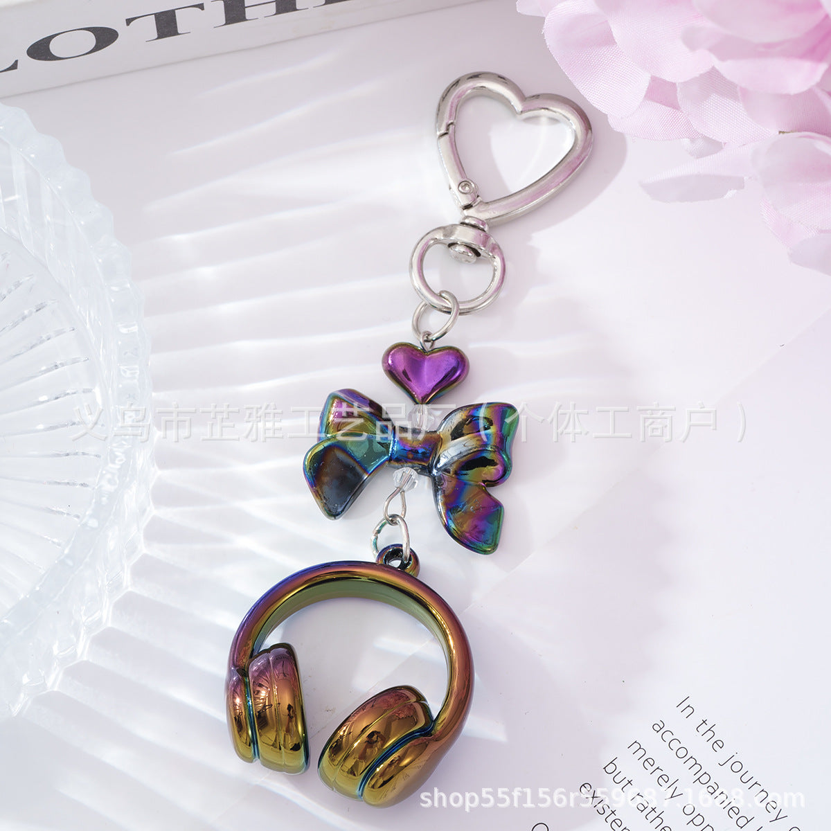 Wholesale  creative fresh 3D backpack keychain