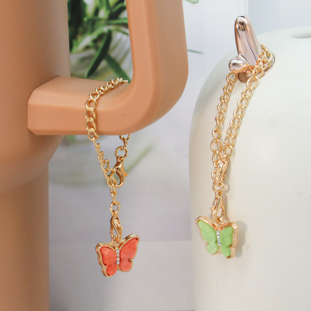 Wholesale Butterfly Chain 40oz Cup Alloy Pendant Cup Accessories ACC-CA-ShiXuan002