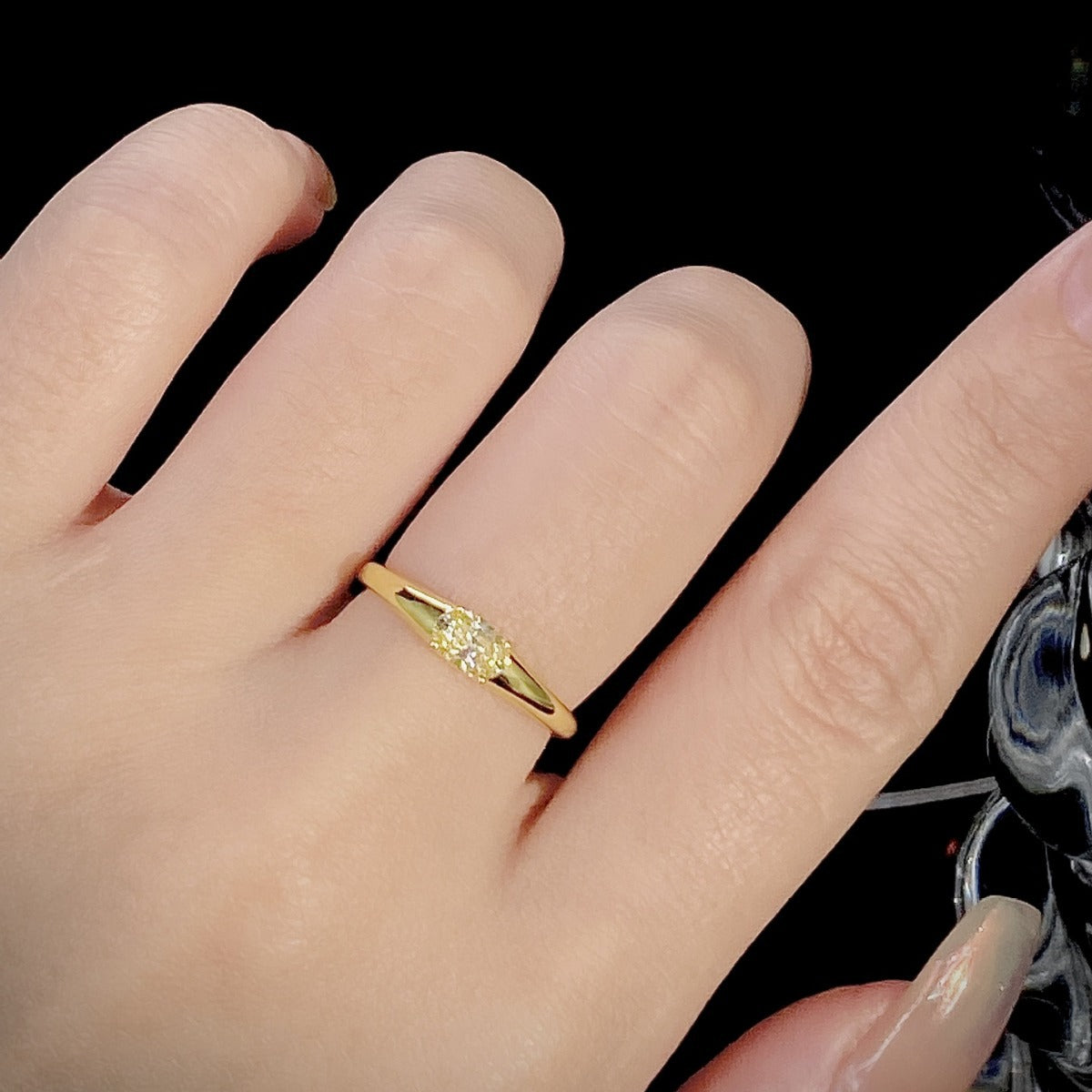 Wholesale  S925 Sterling Silver Light Luxury Opening Rings