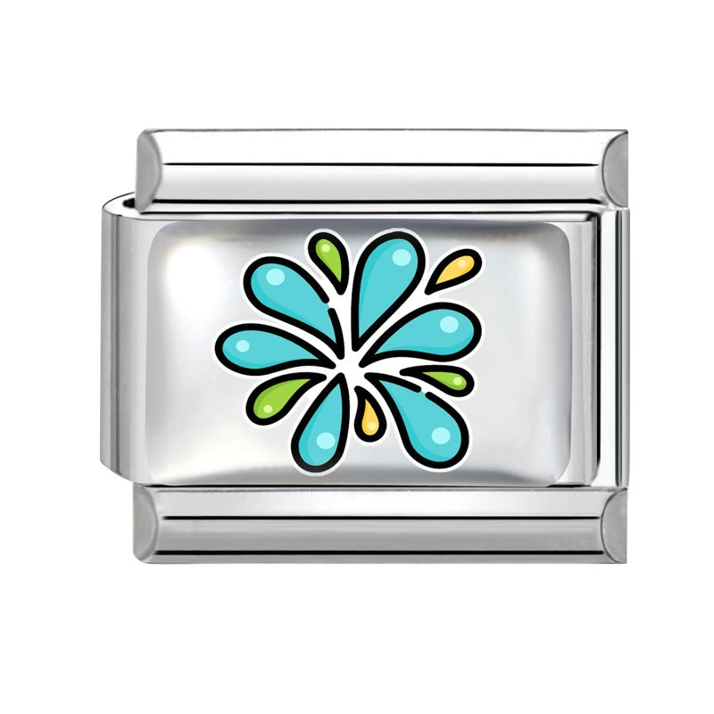 Wholesale Butterfly Heart Cartoon Design Stainless Steel Modular DIY Bracelet for Everyday Wear