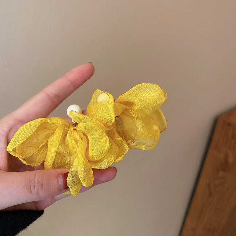 Wholesale Yellow Flower Butterfly Simple Earrings ACC-ES-Weim004