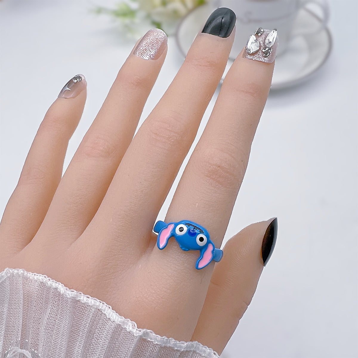 Wholesale Cartoon Anime Funny Open Rings ACCVIP-RS-QingHe001