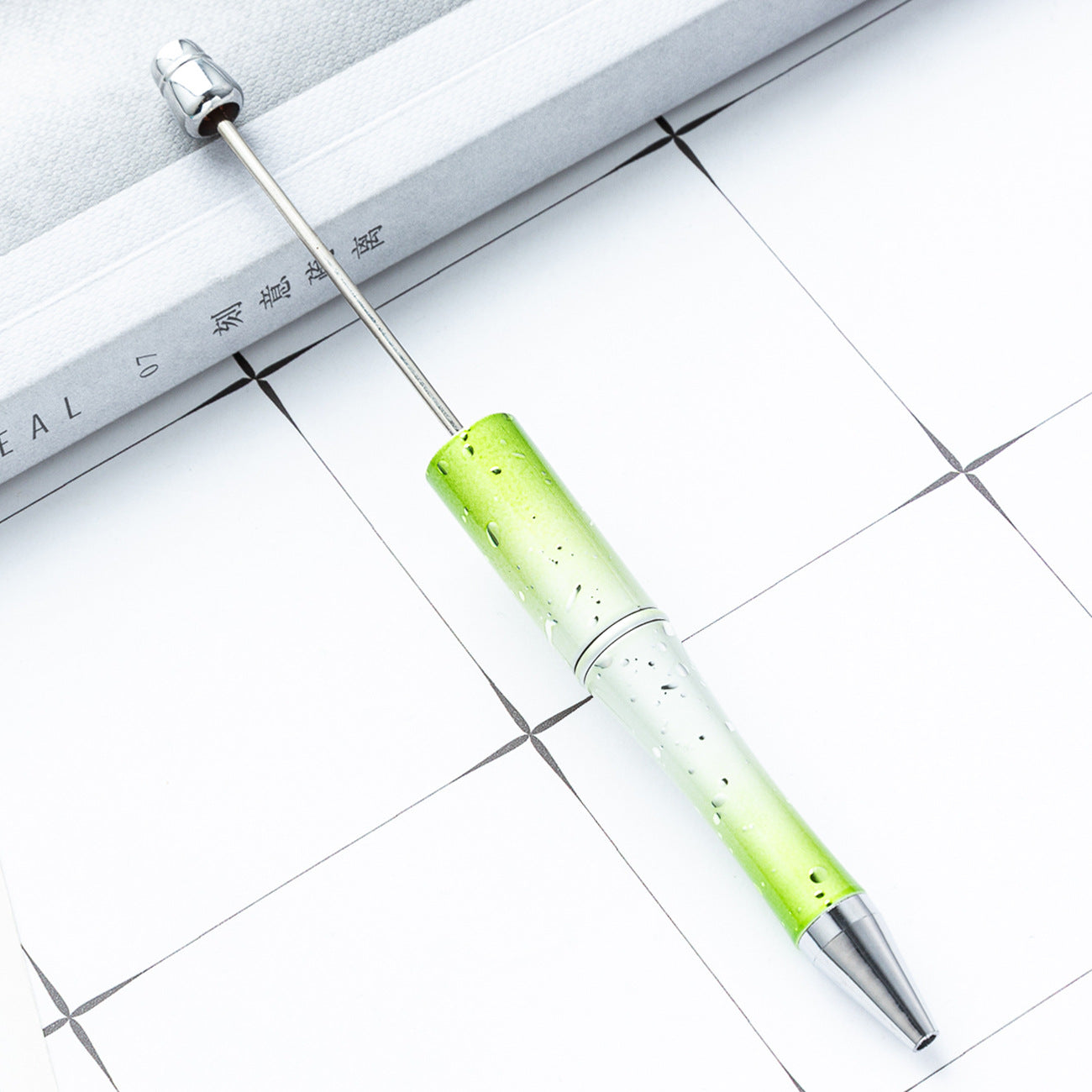 Wholesale diy starry sky beadable pen creative UV plating beadable pens