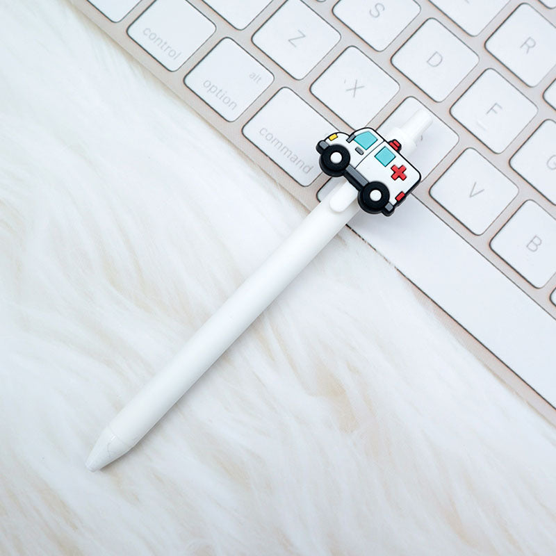 Wholesale  Cartoon PVC Creative Solid Color Doctor Medical 0.5 Pen Press Gel Pen