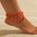 Wholesale  Bohemian Lace Tassel Water Drop Anklet