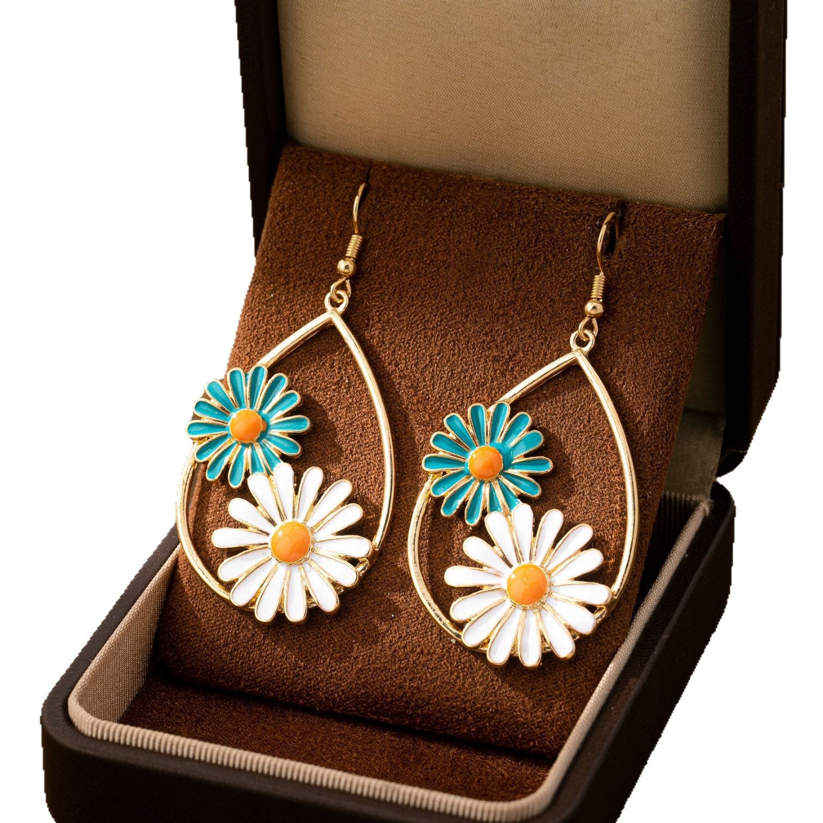 Wholesale Trendy Flower Earrings For Women Alloy Electroplated Fashion Accessory Everyday Wear Beach Vacation Jewelry