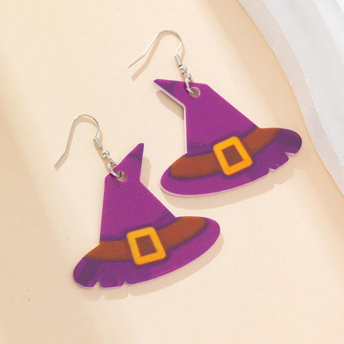 Wholesale Creative Halloween Spider Acrylic Earrings