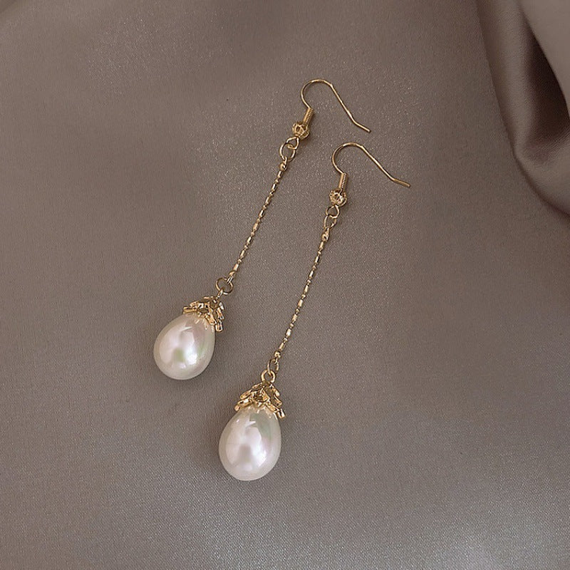 Wholesale Simple Pearl Ear Hooks