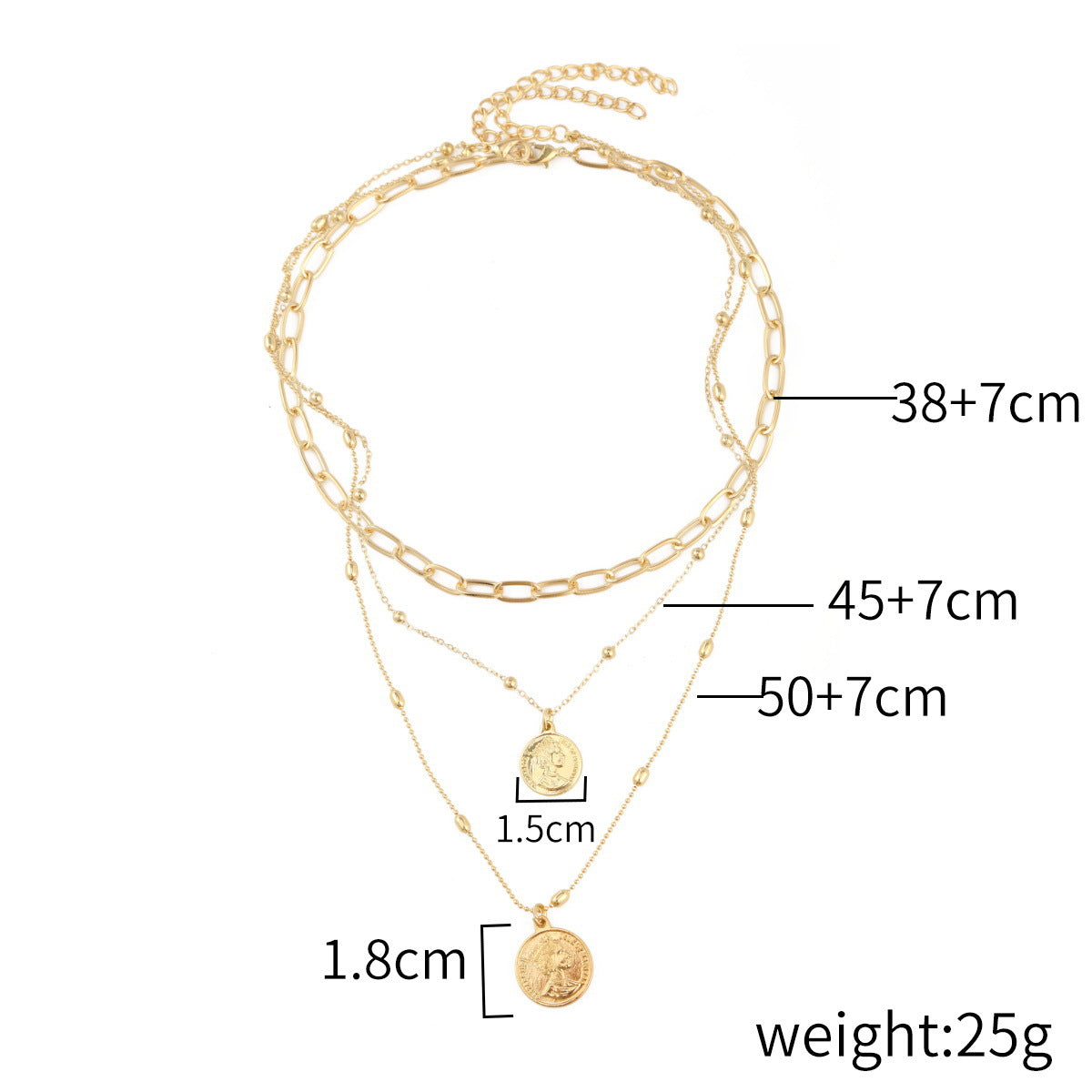 Wholesale Multi-layer Double-layer Necklace Clavicle Chain Love Necklace