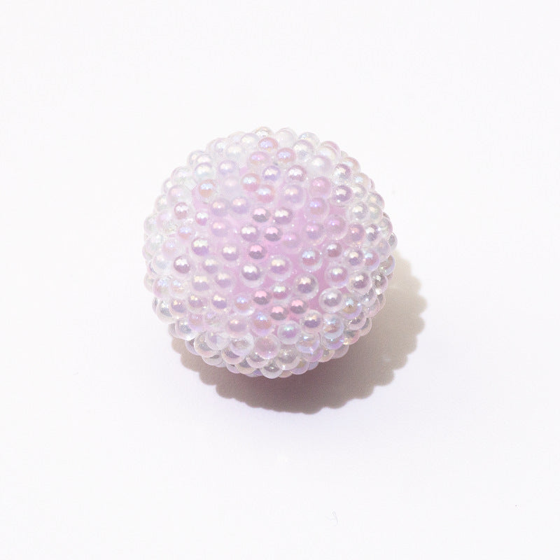 Wholesale 10PCS  Acrylic Macaron Bubble Through-hole 17mm Sugar Beads ACC-BDS-GeRui001