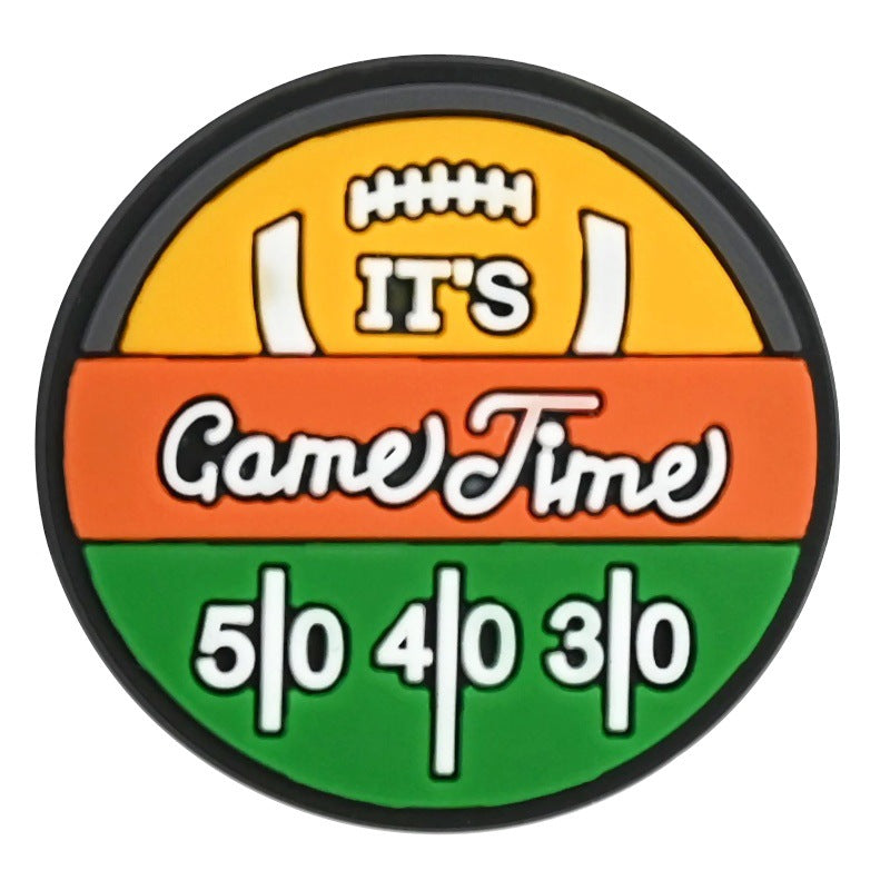 Wholesale Random 100pcs floral clogs PVC Soft Rubber Shoe Buckle Decoration