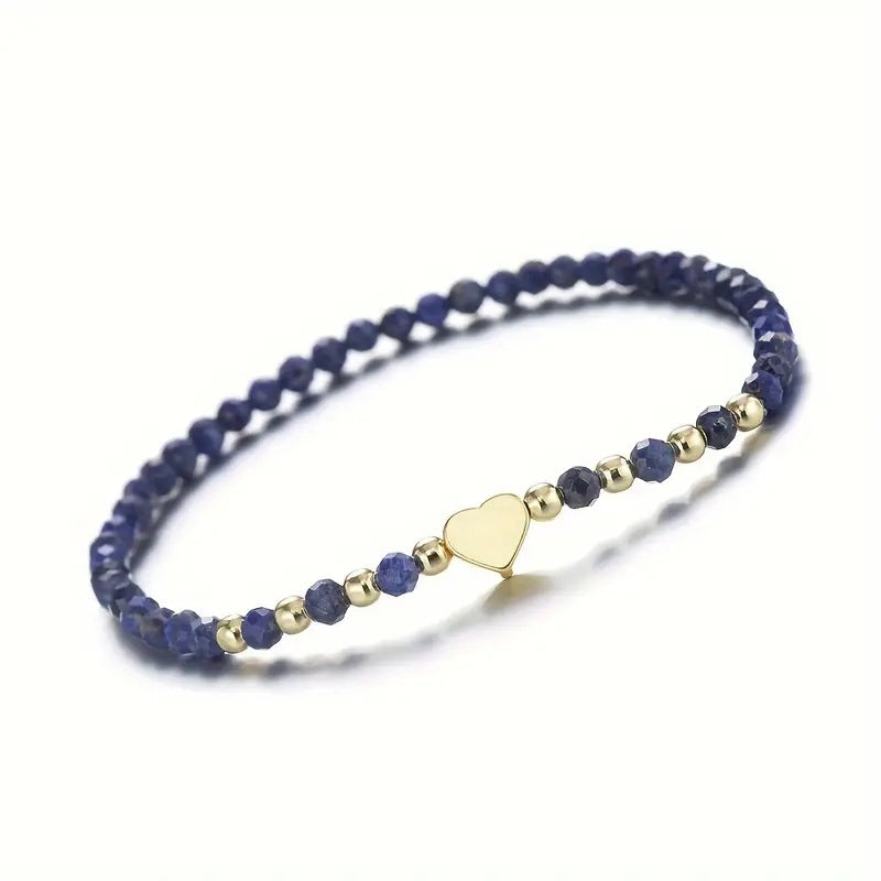 Bracelet à facettes à cristal naturel en gros bracelet Couple Bracelet